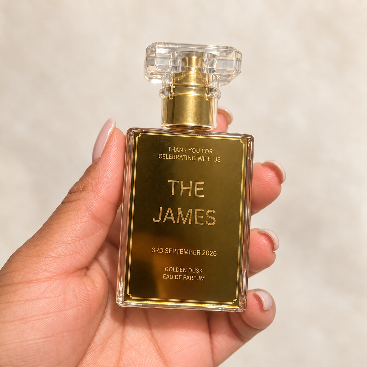 30ML WITH PLAQUE GOLD
